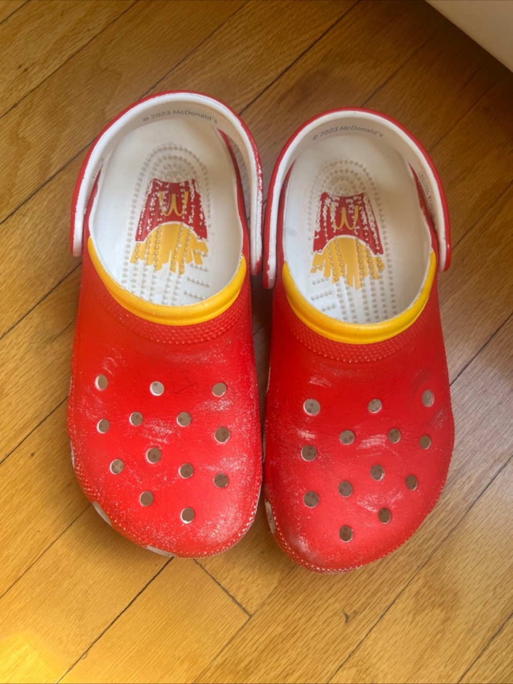 CROCS McDonald's Red and Yellow Slip-On Clogs 7M - 9W